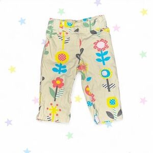 floral khaki baby pants